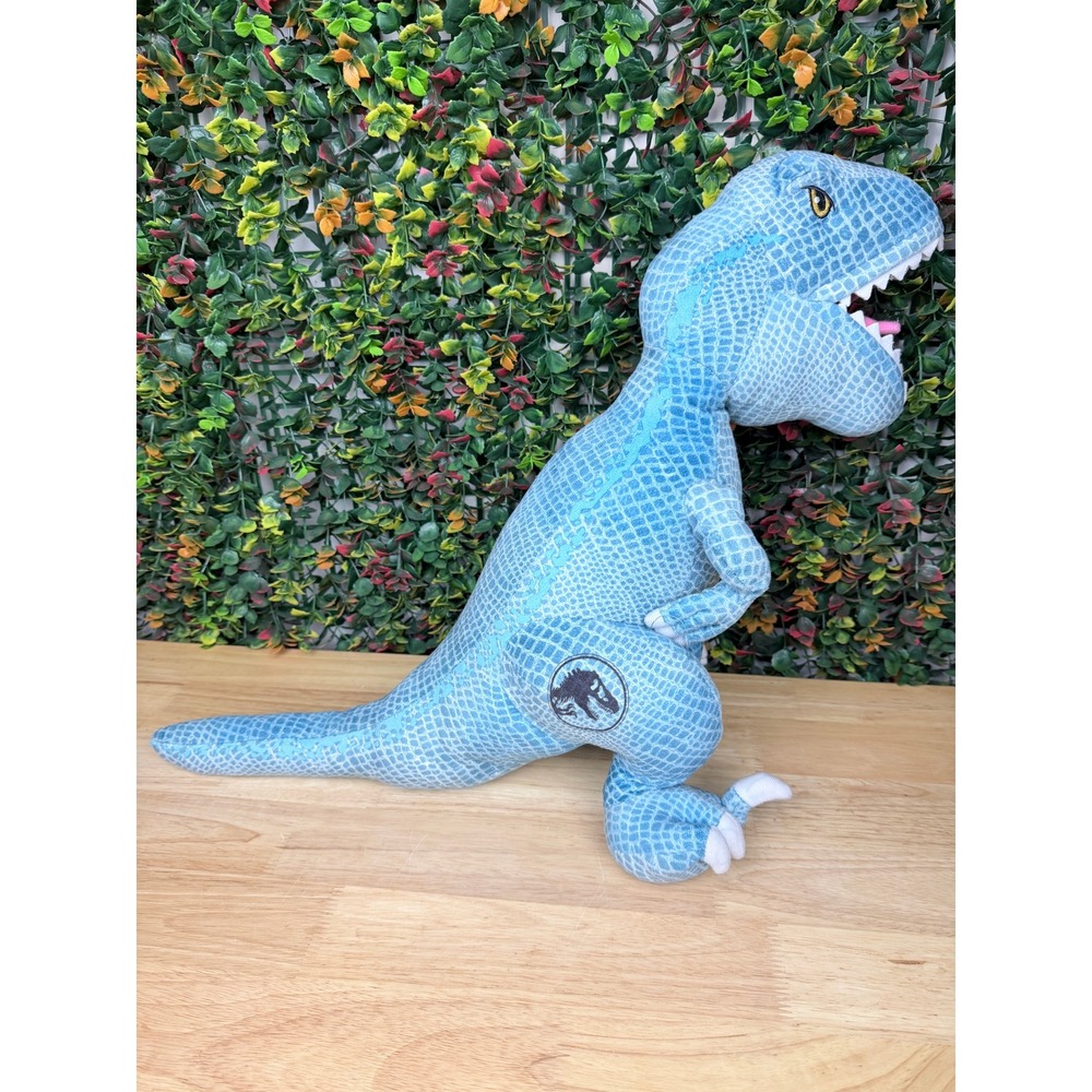 Jurassic World Blue Scaled Tyrannosaurus Rex T-Rex Plush Stuffed Animal Toy